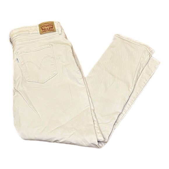 Levi's Womens Jeans Sz 33 Classic Mid Rise Skinny Stretch Denim 36x29 Mauve - Picture 4 of 7